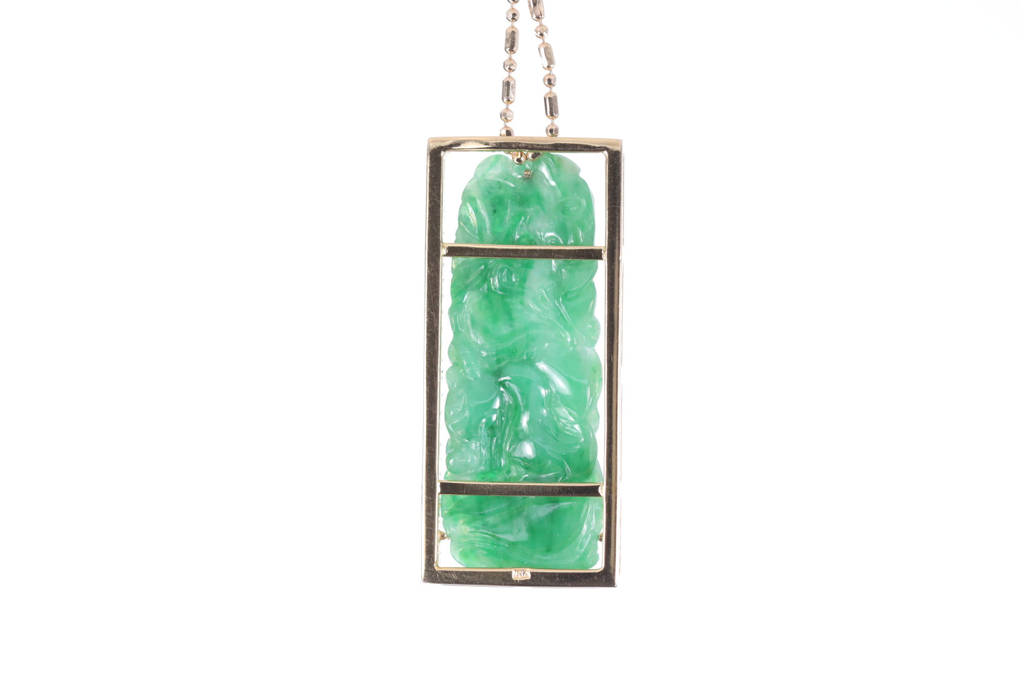 Jadeite Bamboo Pendant