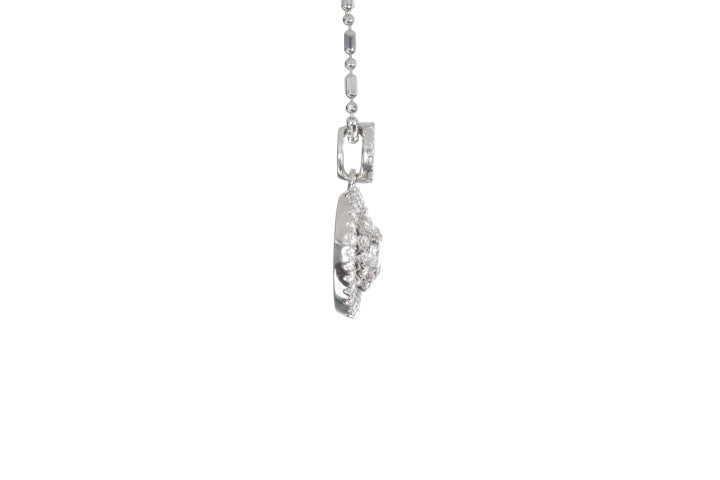 Open Double Halo Diamond Pendant