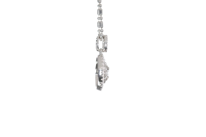 Open Double Halo Diamond Pendant