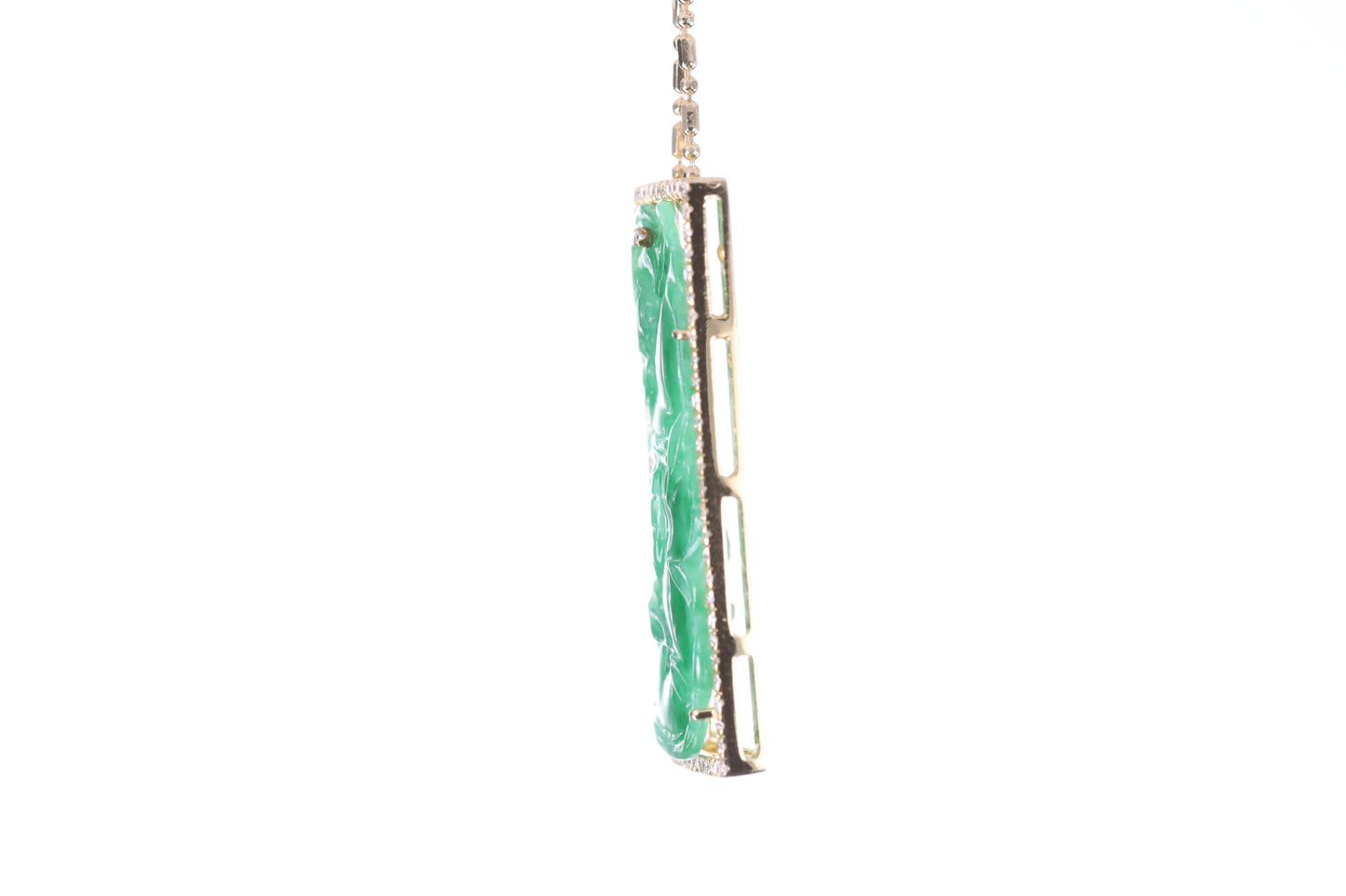 Jadeite Bamboo Pendant