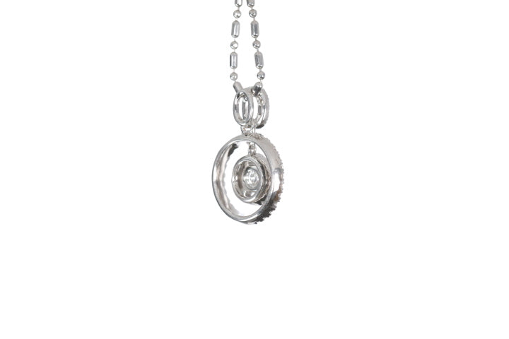 Open Double Halo Diamond Pendant