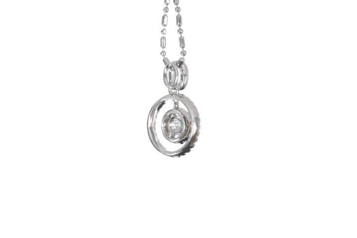 Open Double Halo Diamond Pendant