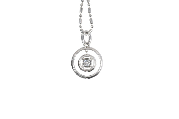 Open Double Halo Diamond Pendant