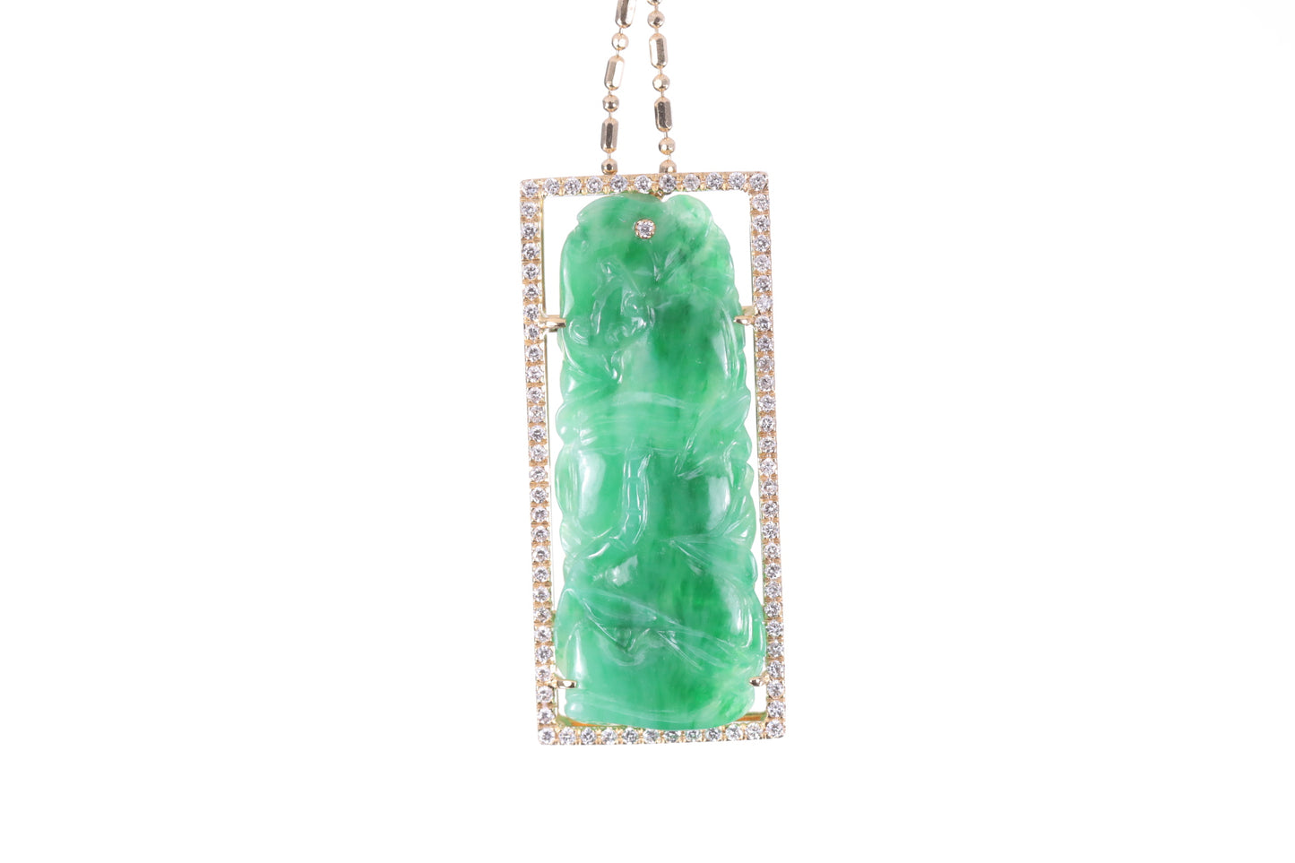 Jadeite Bamboo Pendant