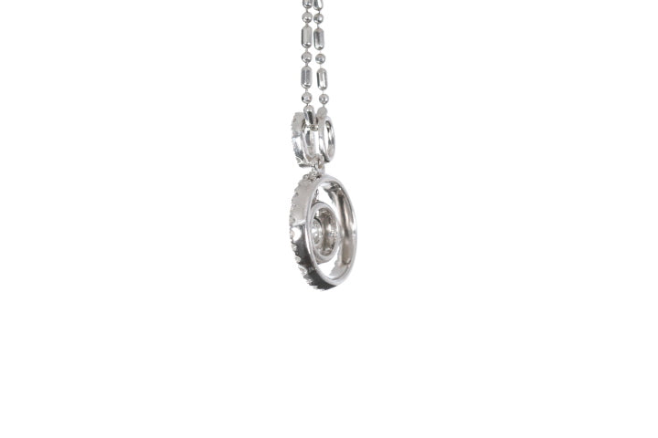 Open Double Halo Diamond Pendant