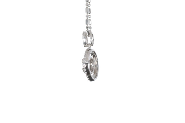 Open Double Halo Diamond Pendant