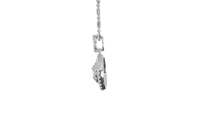 Open Double Halo Diamond Pendant