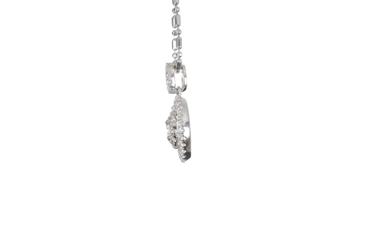 Open Double Halo Diamond Pendant