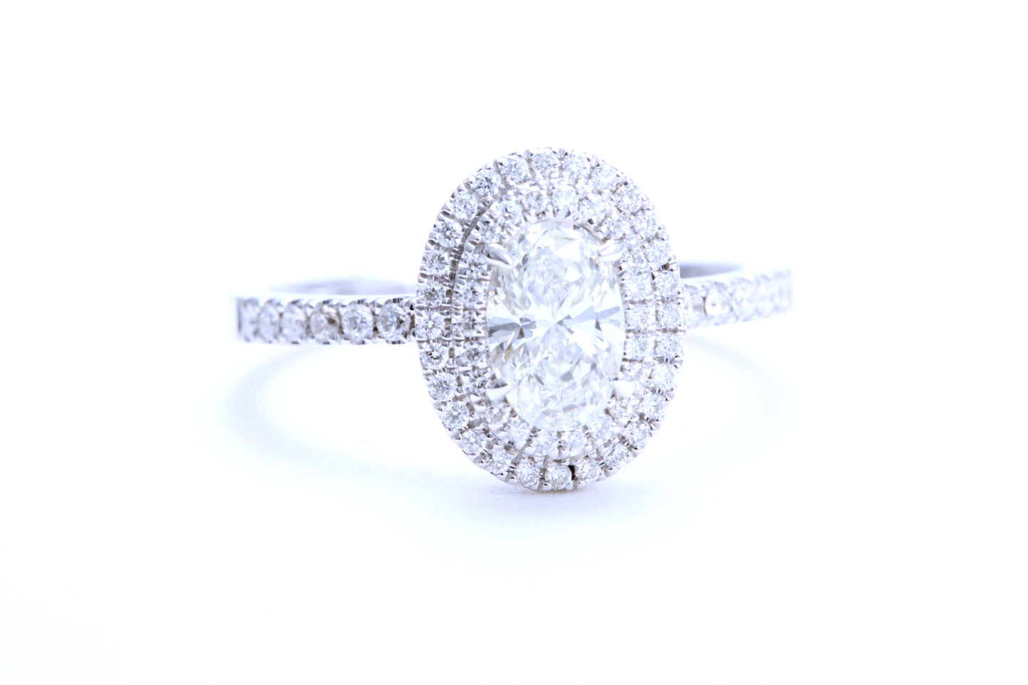 3/4 Carat Oval Shaped Engagement Ring