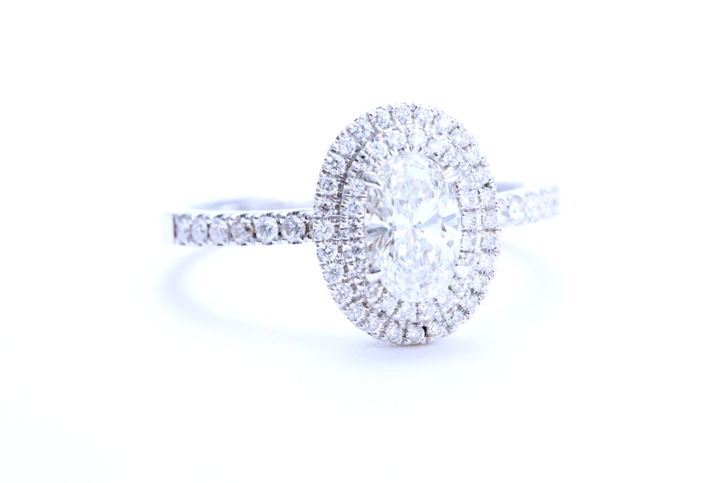 3/4 Carat Oval Shaped Engagement Ring