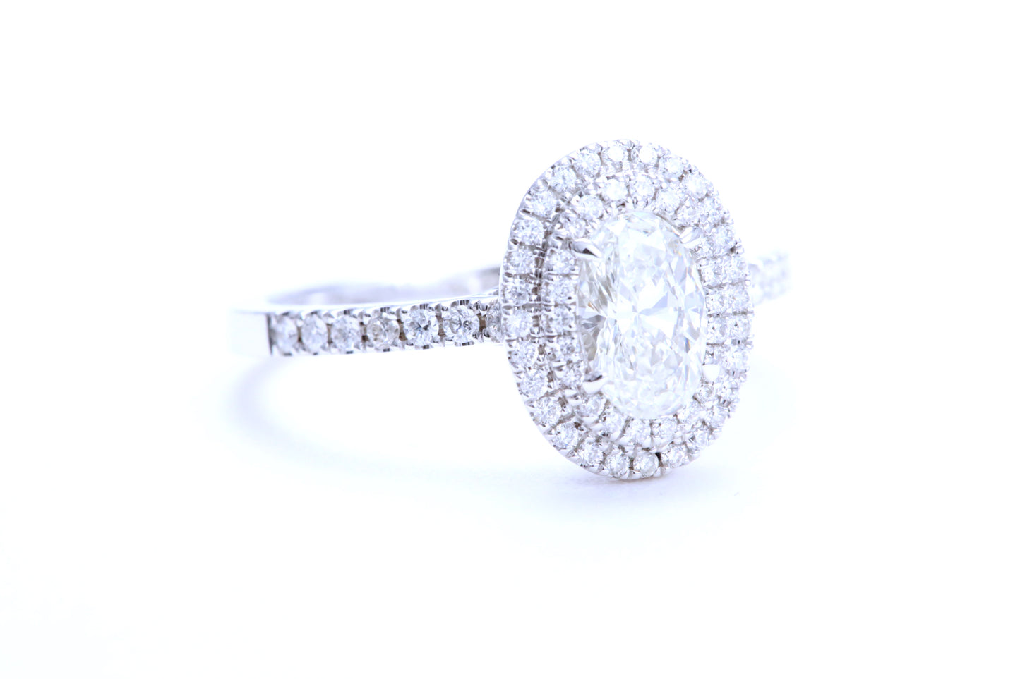 3/4 Carat Oval Shaped Engagement Ring
