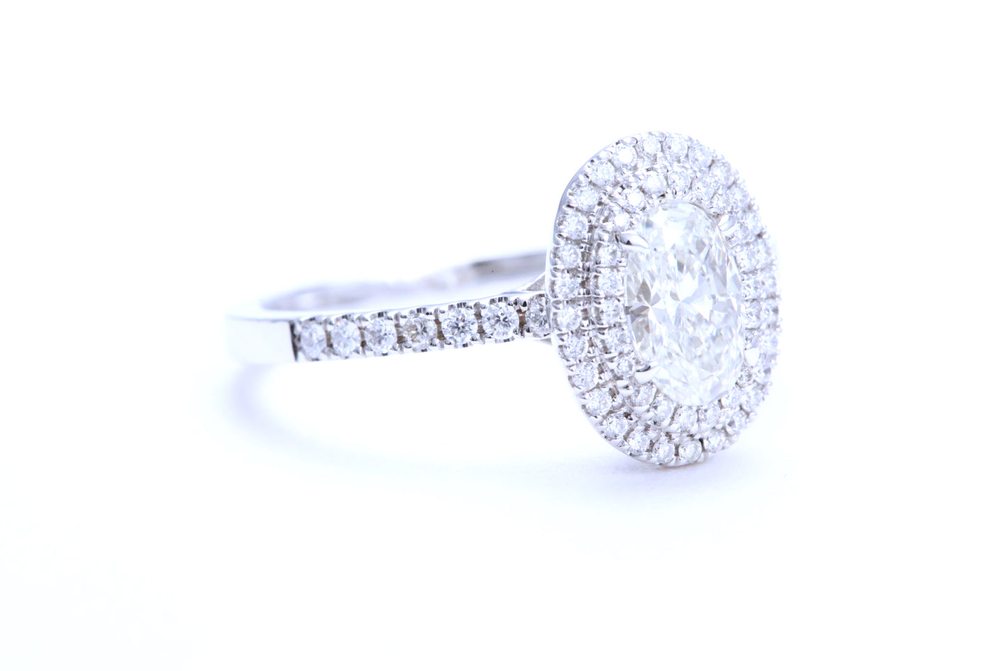 3/4 Carat Oval Shaped Engagement Ring