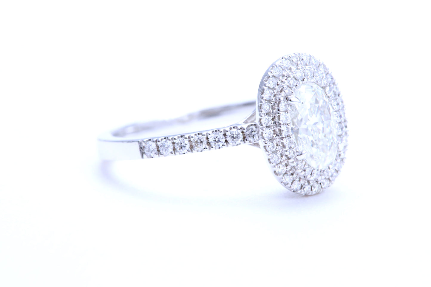 3/4 Carat Oval Shaped Engagement Ring