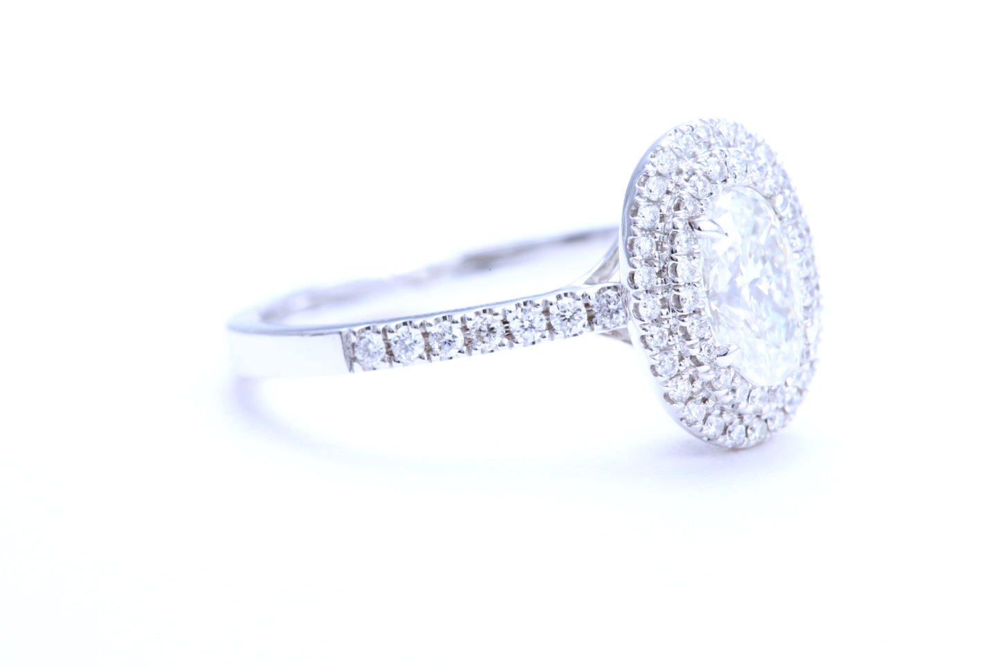 3/4 Carat Oval Shaped Engagement Ring