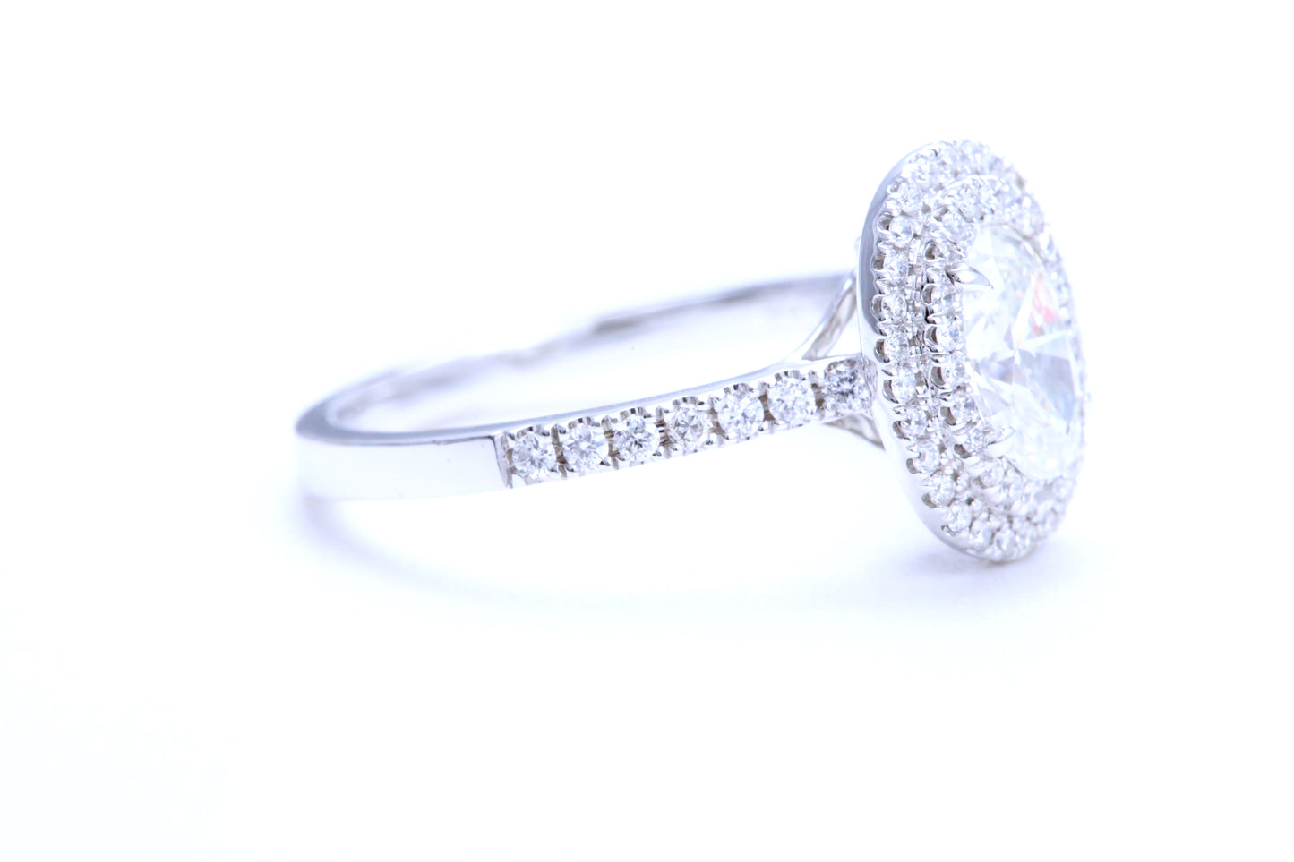 3/4 Carat Oval Shaped Engagement Ring