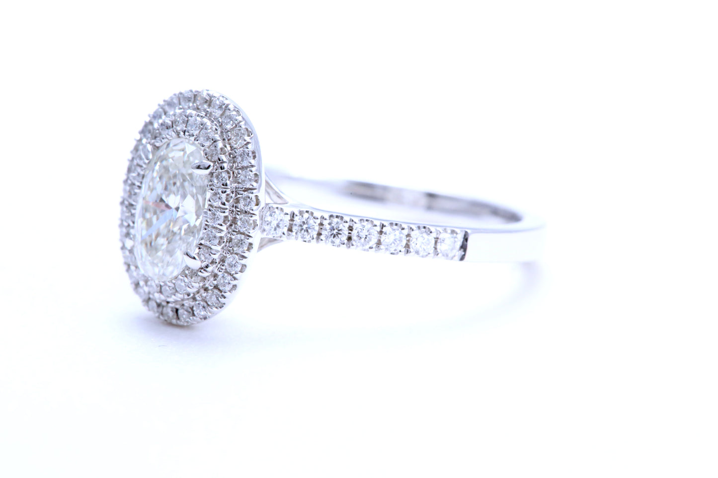 3/4 Carat Oval Shaped Engagement Ring