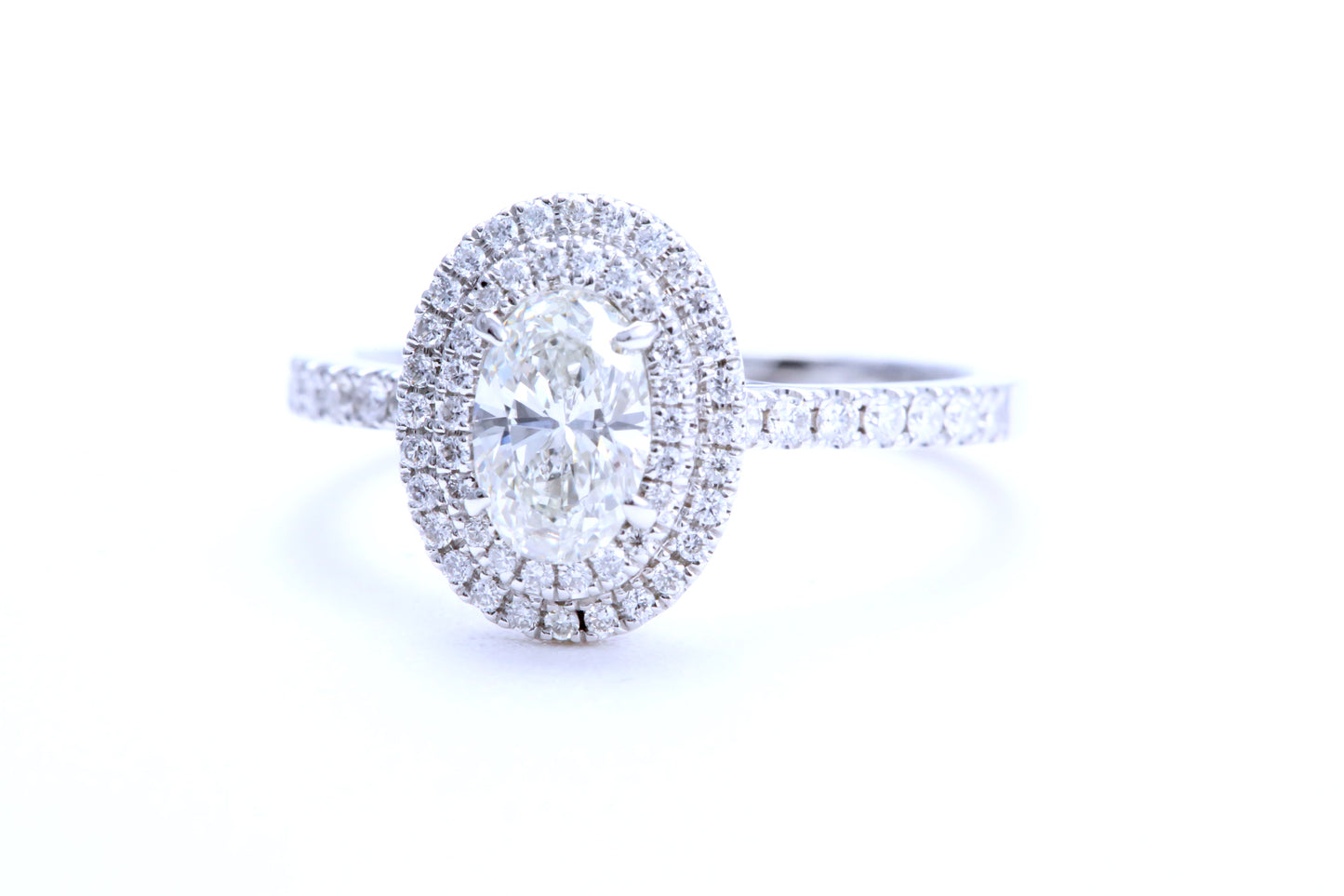 3/4 Carat Oval Shaped Engagement Ring