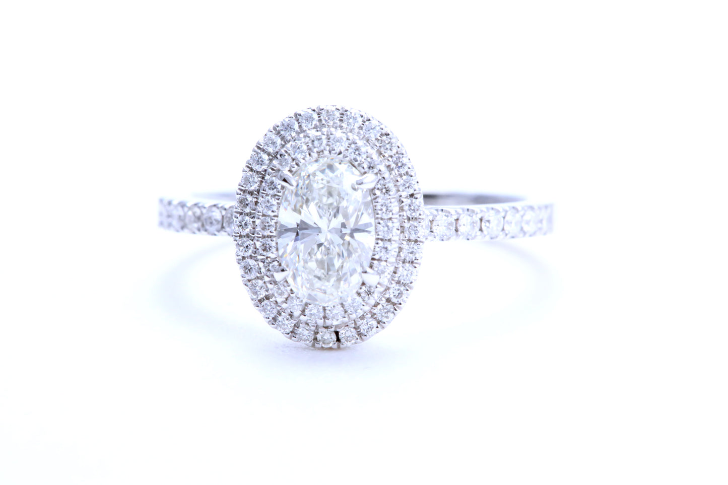 3/4 Carat Oval Shaped Engagement Ring