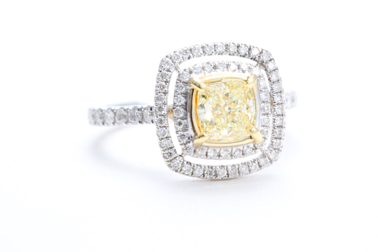Fancy Cushion Shaped Diamond Ring