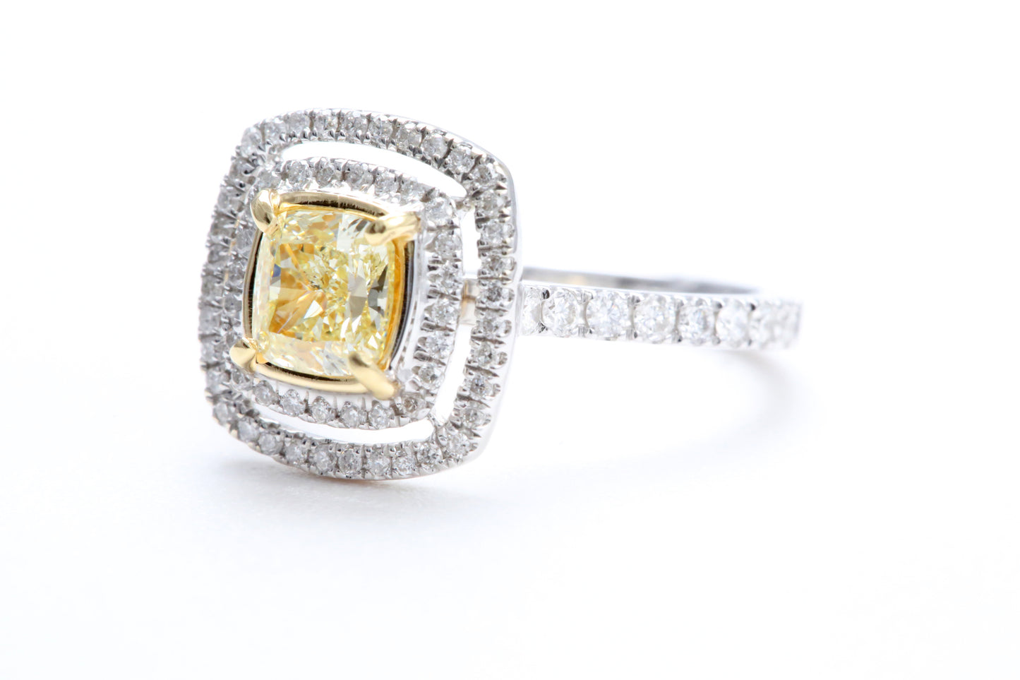 Fancy Cushion Shaped Diamond Ring