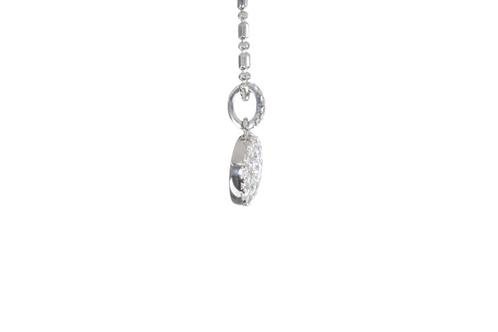 Round Pavé Diamond Pendant