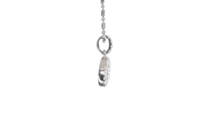 Round Pavé Diamond Pendant