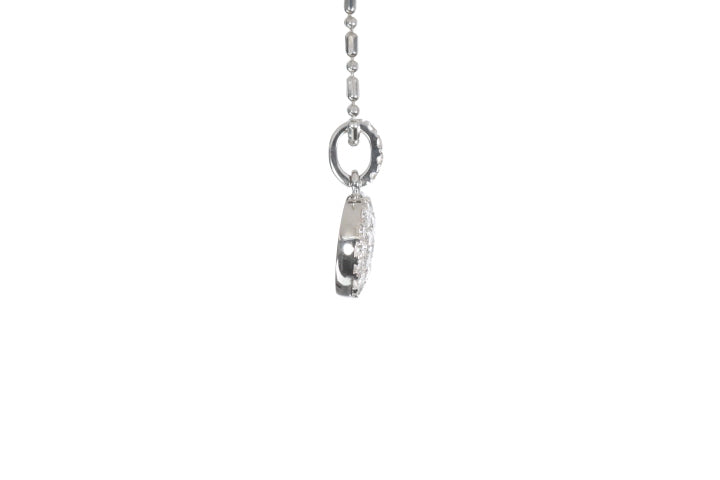 Round Pavé Diamond Pendant