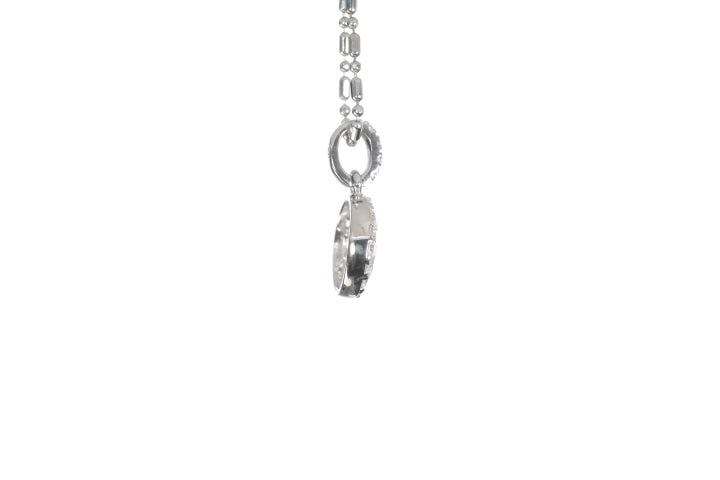 Round Pavé Diamond Pendant