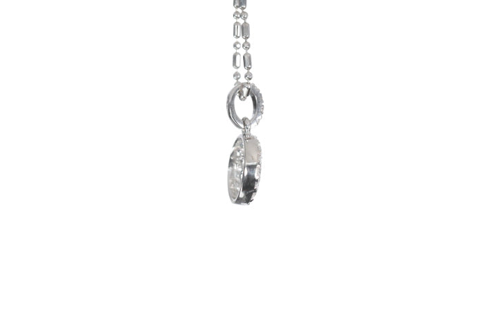 Round Pavé Diamond Pendant