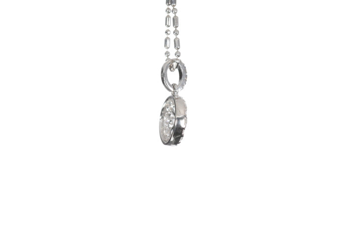 Round Pavé Diamond Pendant