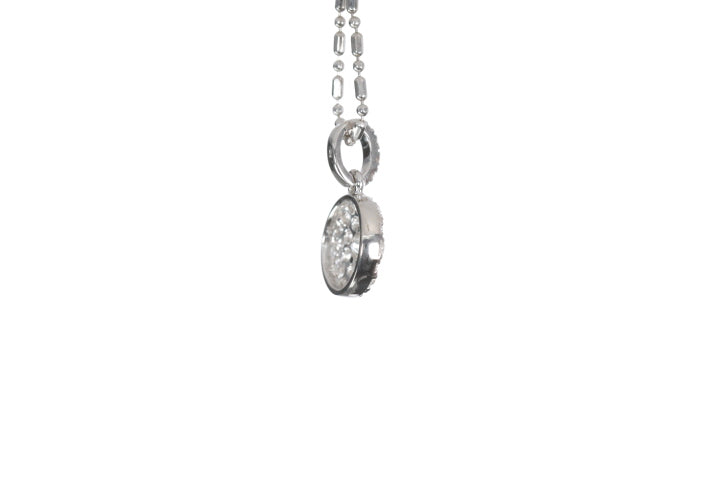 Round Pavé Diamond Pendant