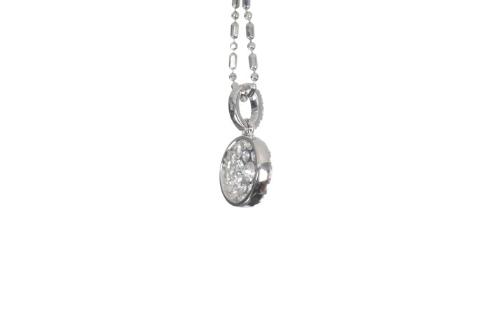 Round Pavé Diamond Pendant