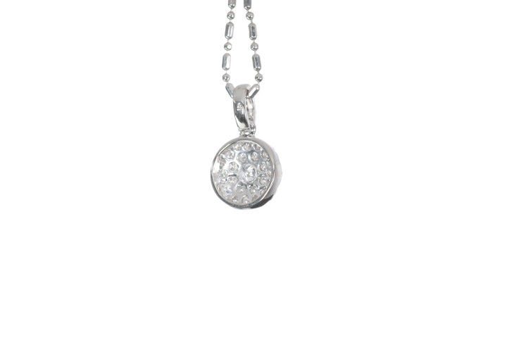 Round Pavé Diamond Pendant