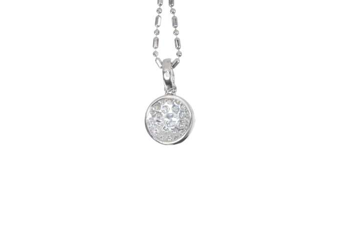 Round Pavé Diamond Pendant