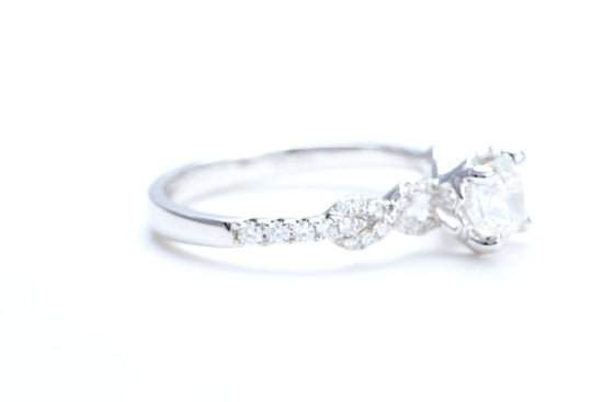 3/4 Carat Ideal Square Shaped Engagement Ring