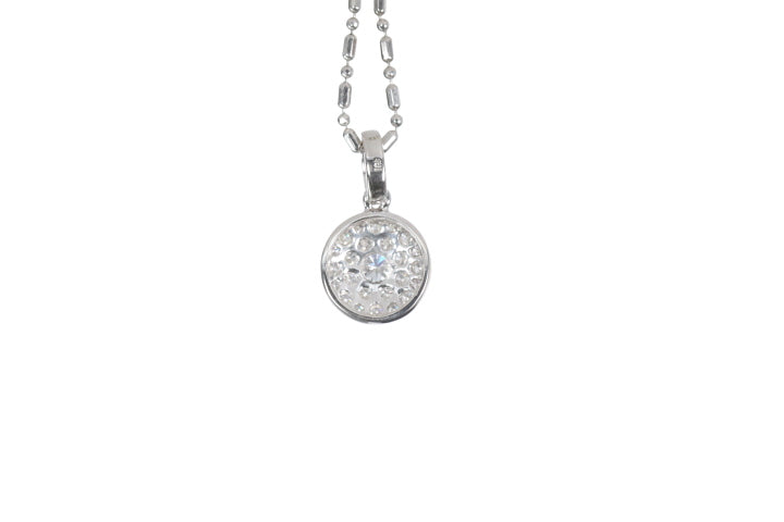 Round Pavé Diamond Pendant