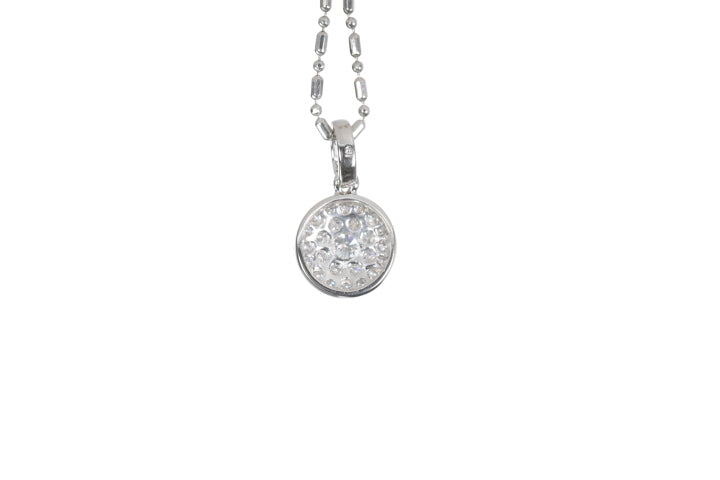 Round Pavé Diamond Pendant