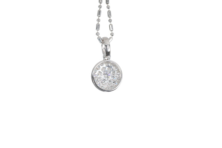 Round Pavé Diamond Pendant