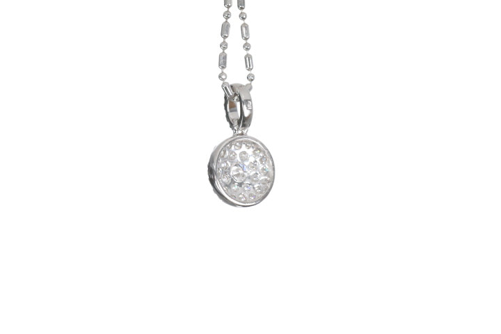 Round Pavé Diamond Pendant