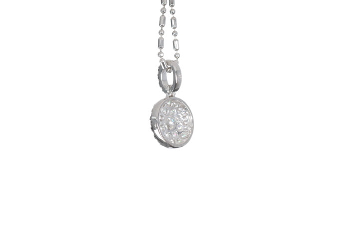 Round Pavé Diamond Pendant