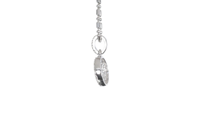Round Pavé Diamond Pendant