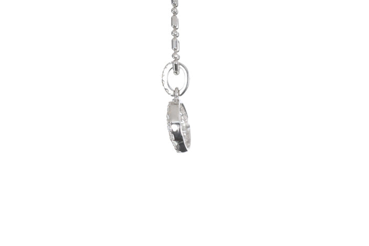Round Pavé Diamond Pendant