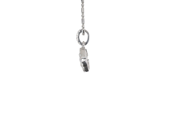 Round Pavé Diamond Pendant