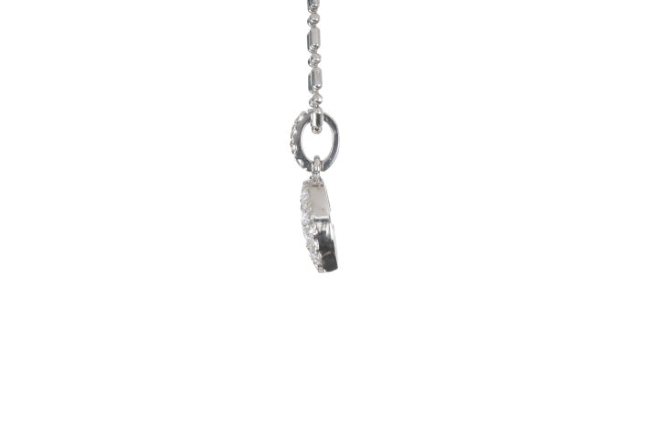 Round Pavé Diamond Pendant