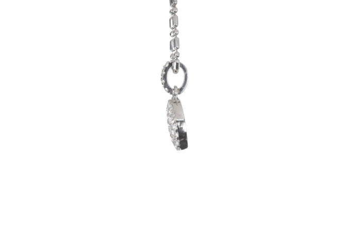 Round Pavé Diamond Pendant