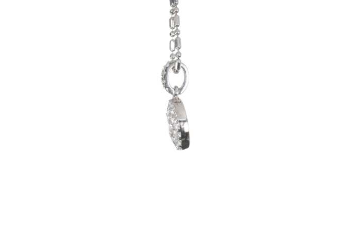 Round Pavé Diamond Pendant