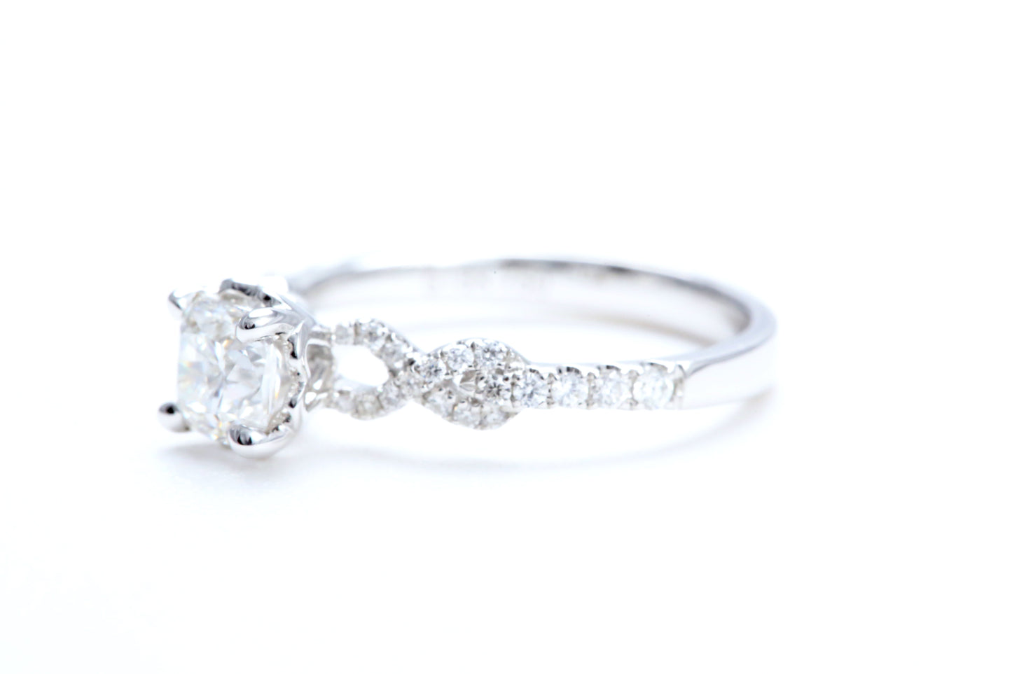 3/4 Carat Ideal Square Shaped Engagement Ring