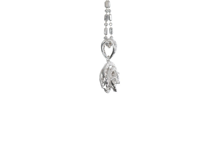 Small Diamond Love Knot Pendant