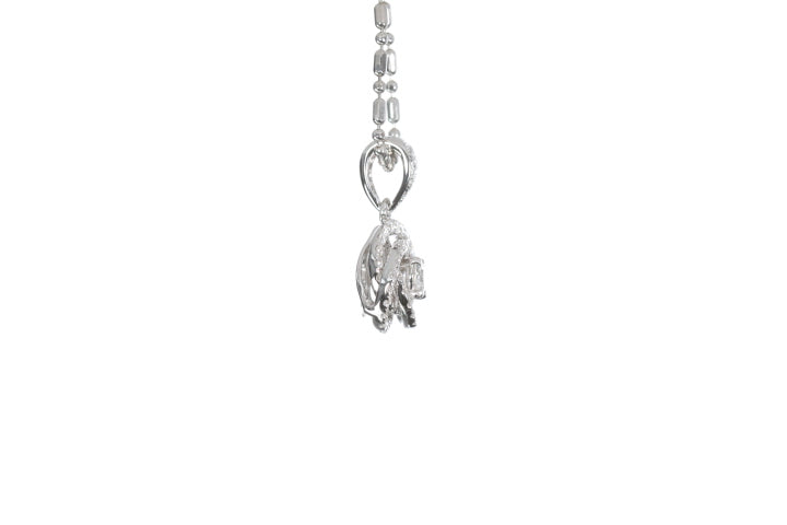 Small Diamond Love Knot Pendant