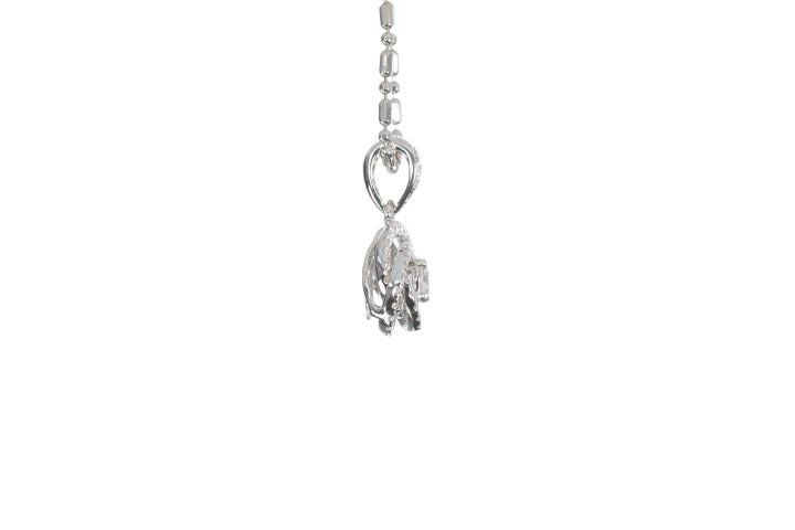 Small Diamond Love Knot Pendant
